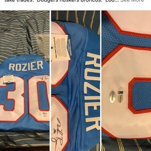 Mike Rozier autograph jersey with COA